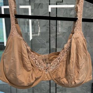Soma Elegant Lace Trimmed Tan Bra